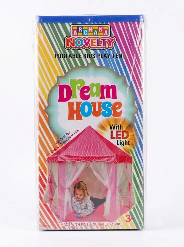 Archana Novelty Dream House portable kids play tent box with LED light