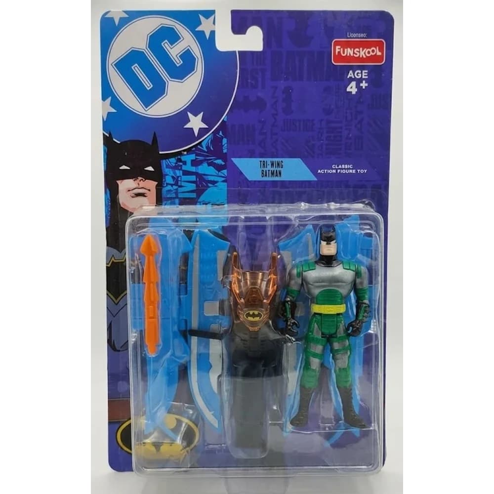 Funskool DC Tri-Wing Batman classic action figure on card