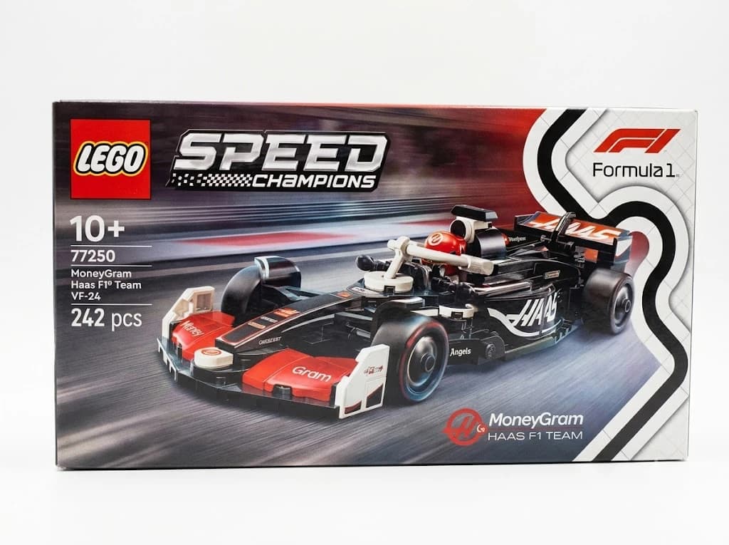 LEGO Speed Champions Haas F1 VF-24 77250 box, 242 pieces, ages 10 plus